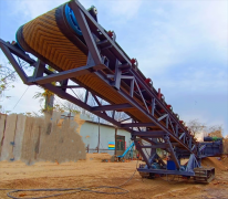 100噸礦渣水泥廢料輸送并裝載卡車